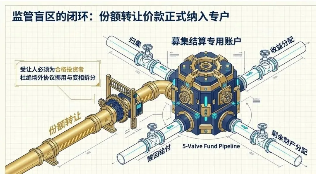 监管盲区的闭环：份额转让价款正式纳入专户